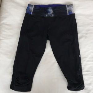 Lululemon crop with ruffled details